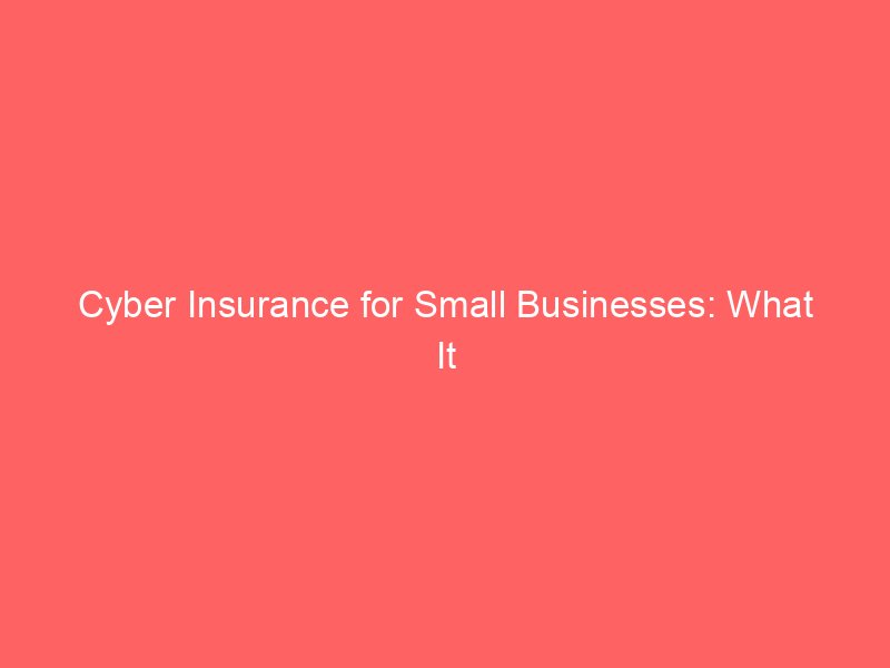 Cyber Insurance for Small Businesses: What It Covers, Costs, and Why It Matters